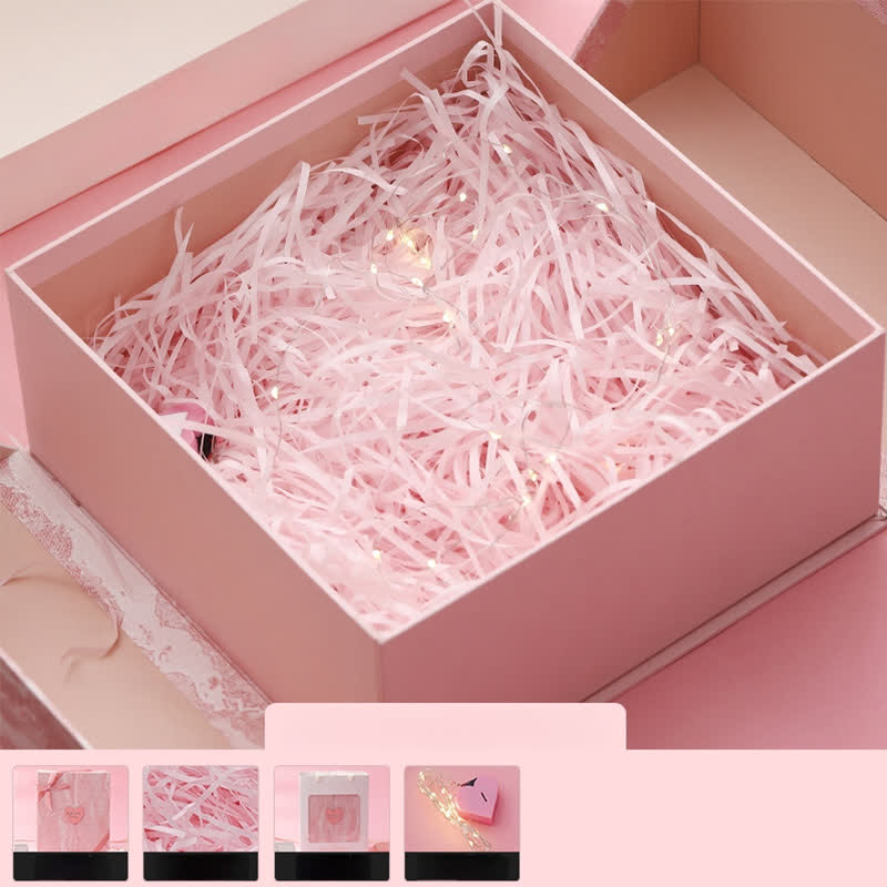 Rosa Geburtstags- und Weihnachtsgeschenkverpackung