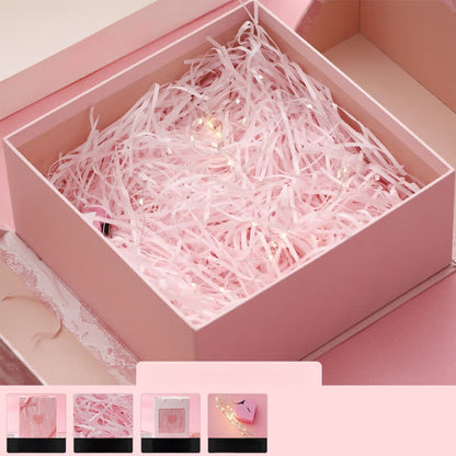 Rosa Geburtstags- und Weihnachtsgeschenkverpackung