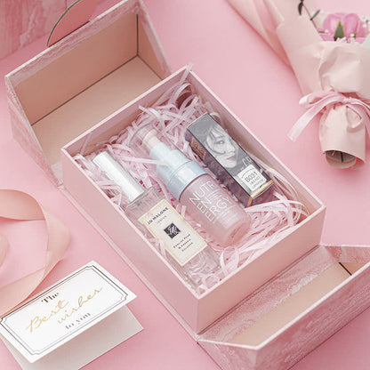Rosa Geburtstags- und Weihnachtsgeschenkverpackung
