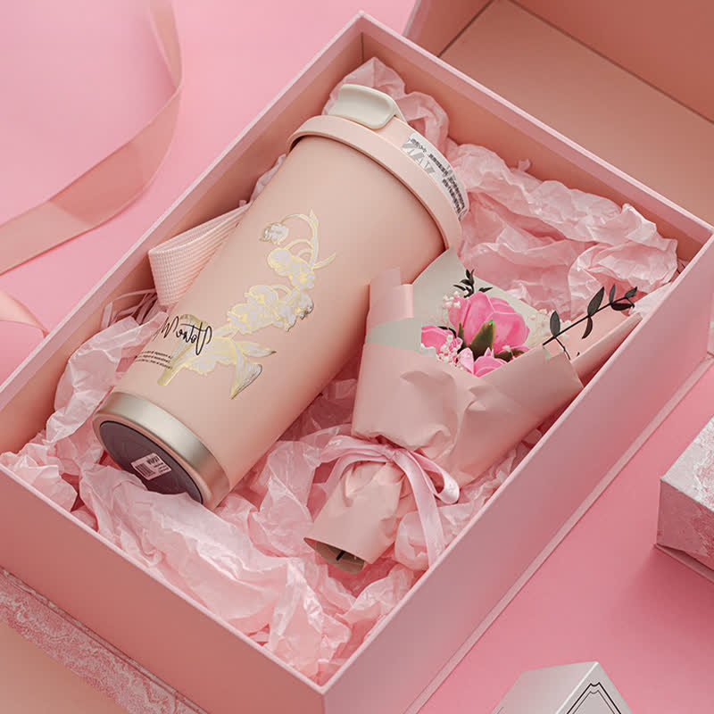 Rosa Geburtstags- und Weihnachtsgeschenkverpackung