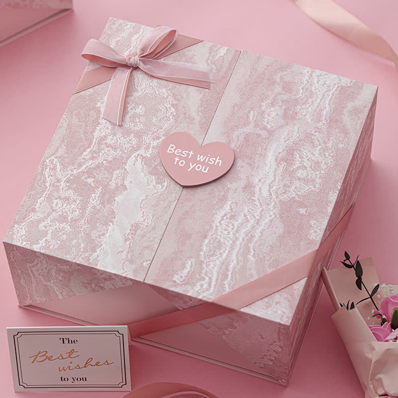Rosa Geburtstags- und Weihnachtsgeschenkverpackung