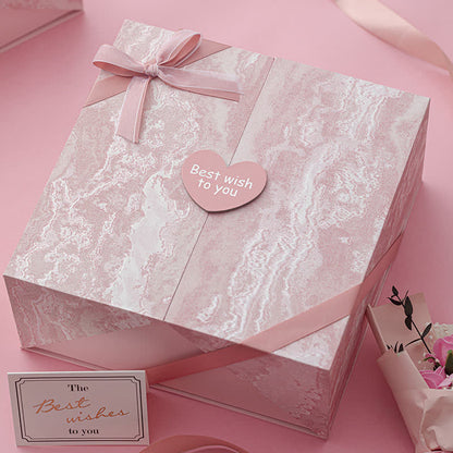 Rosa Geburtstags- und Weihnachtsgeschenkverpackung