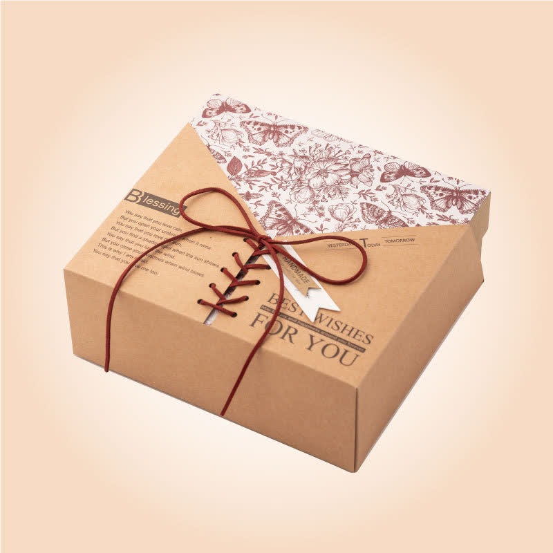 Retro Kraftpapier Geschenkbox Verpackungsbox