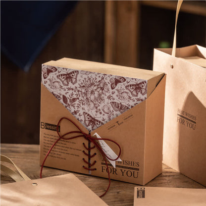 Retro Kraftpapier Geschenkbox Verpackungsbox