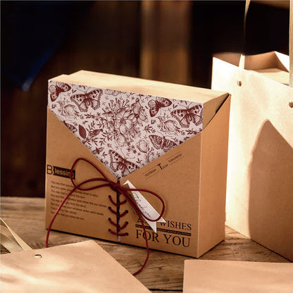 Retro Kraftpapier Geschenkbox Verpackungsbox