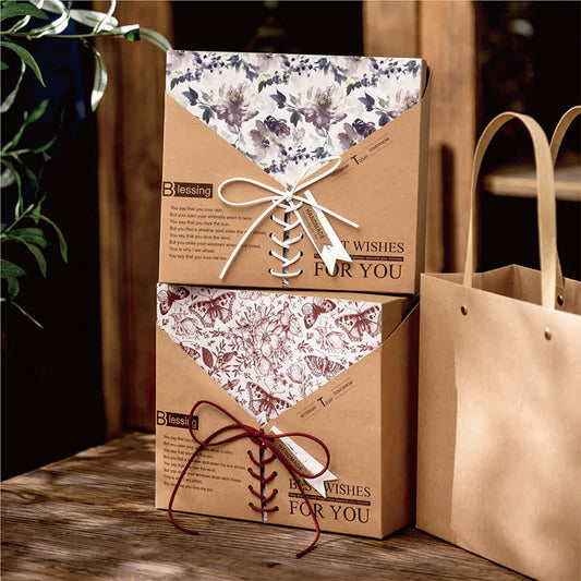 Retro Kraftpapier Geschenkbox Verpackungsbox