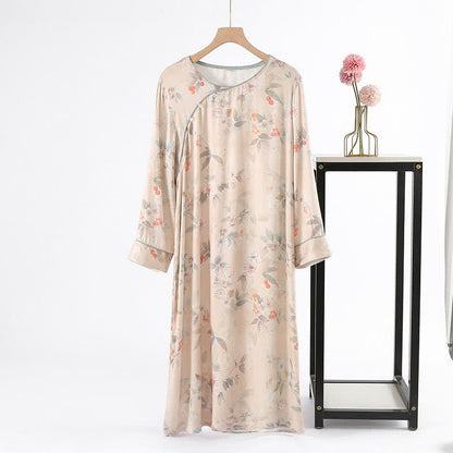 Weiche Loungewear aus Satin im Pastoralstil