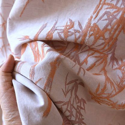 Nachtwäscheset aus doppellagiger Bambusgaze mit Jacquardmuster