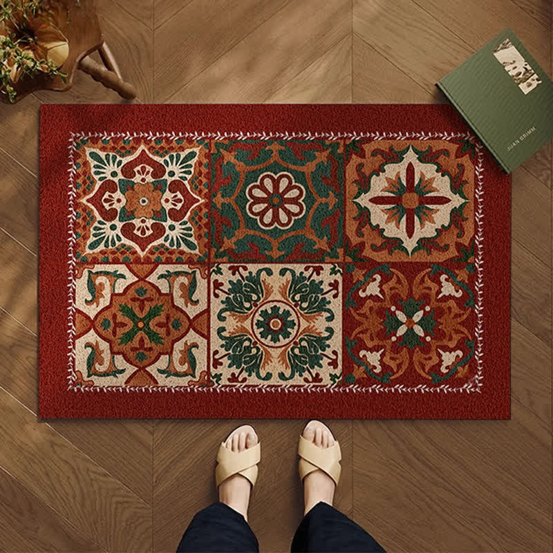 Staubentfernungsmatte mit französischem Retro-Geometrischem Muster