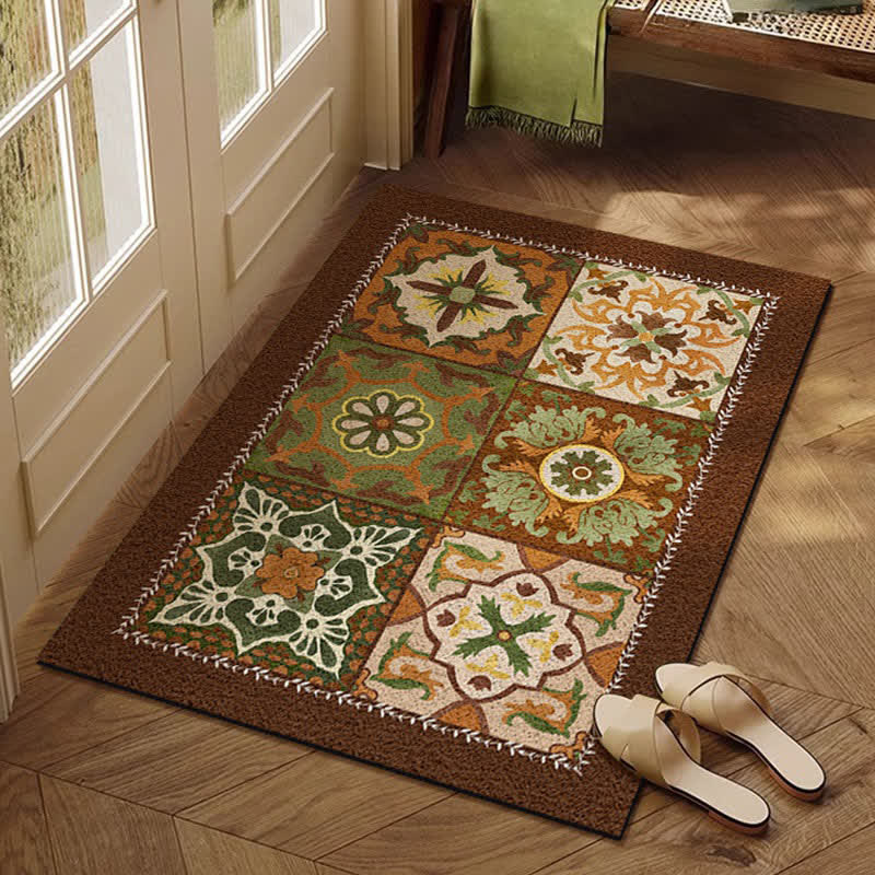 Staubentfernungsmatte mit französischem Retro-Geometrischem Muster