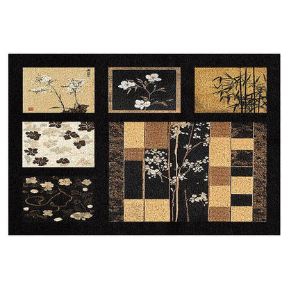 Mid-Century Check Botanical Dust Bodenmatte