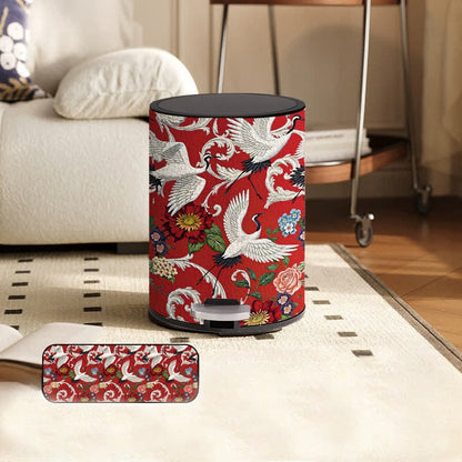 Doppelfass-Mülleimer im Vintage-Stil mit Blumenmuster, langlebig