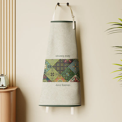 Wasserdichte Küchenschürze mit geometrischem Retro-Muster