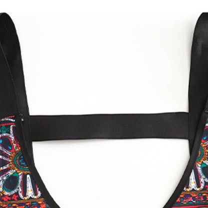 Stilvolle Küchenschürze im Ethno-Stil mit Taschen