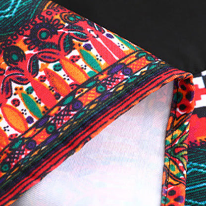 Stilvolle Küchenschürze im Ethno-Stil mit Taschen