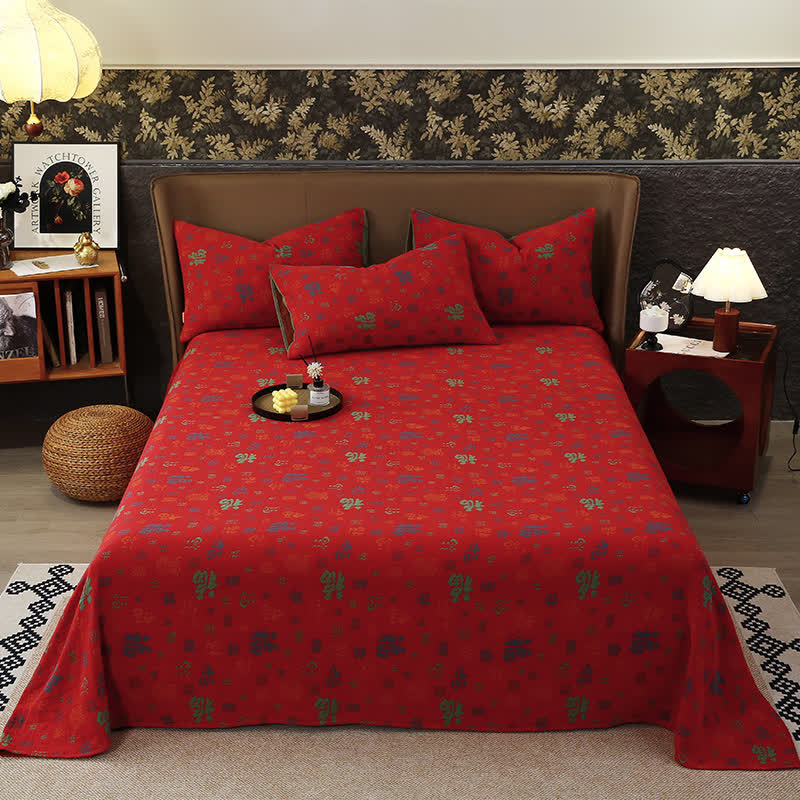 Garngefärbte Jacquard-Baumwollgaze-Bettdecke