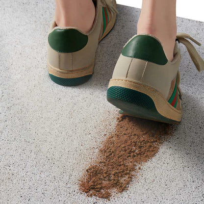 Schneidbare Bodenmatte mit Pflanzenblättern im Ölgemälde-Stil