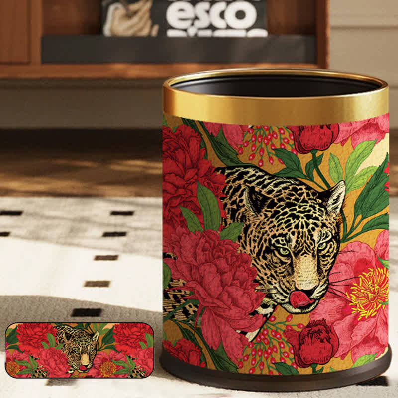 Robuster Mülleimer aus Leder von Forest Tiger