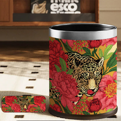 Robuster Mülleimer aus Leder von Forest Tiger