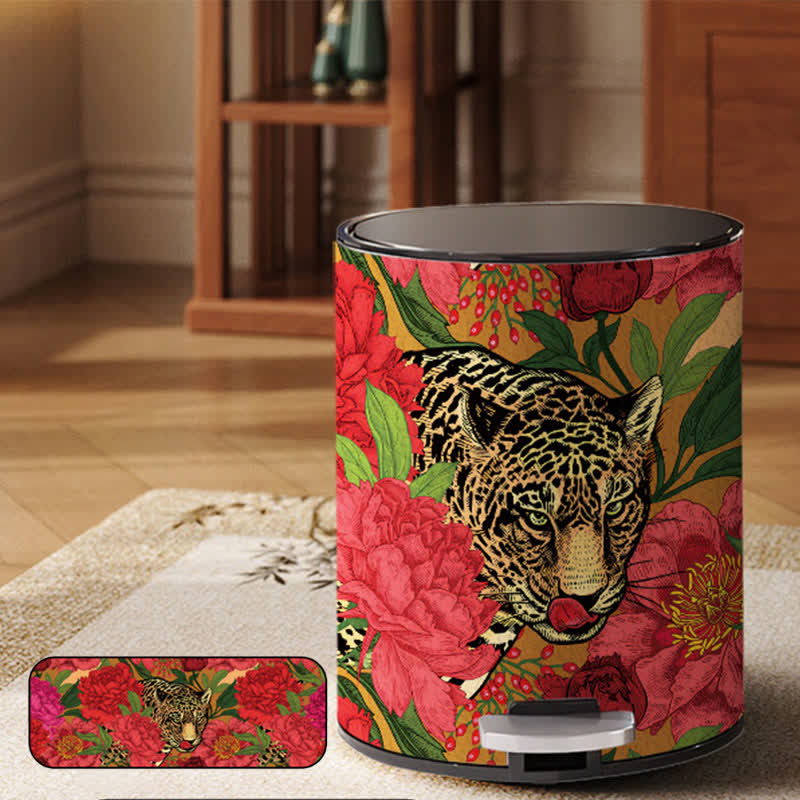 Robuster Mülleimer aus Leder von Forest Tiger