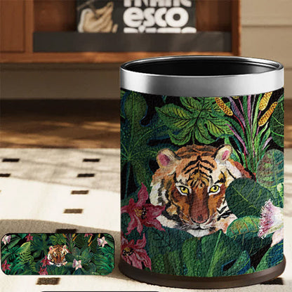 Robuster Mülleimer aus Leder von Forest Tiger