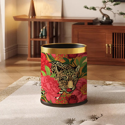 Robuster Mülleimer aus Leder von Forest Tiger