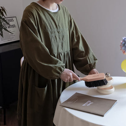 Langärmlige, lockere, atmungsaktive Küchenschürze