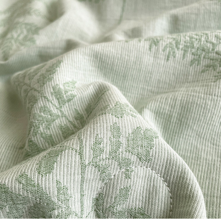 Dreilagige Bettwäsche aus Baumwollgaze „Refresh Leaf“