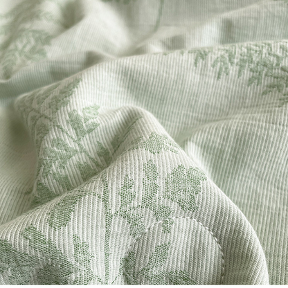 Dreilagige Bettwäsche aus Baumwollgaze „Refresh Leaf“
