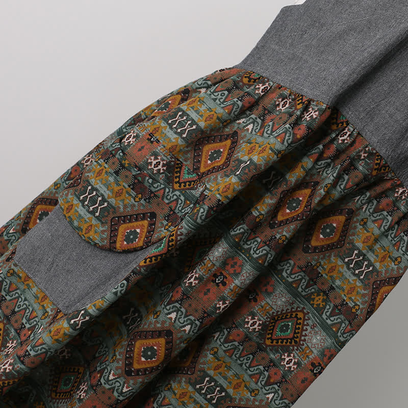 Baumwollschürze mit Vintage-Muster für Zuhause und Küche
