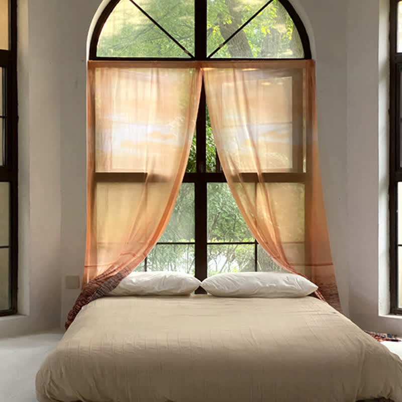 Transparenter Chiffonvorhang „Orange Lake“
