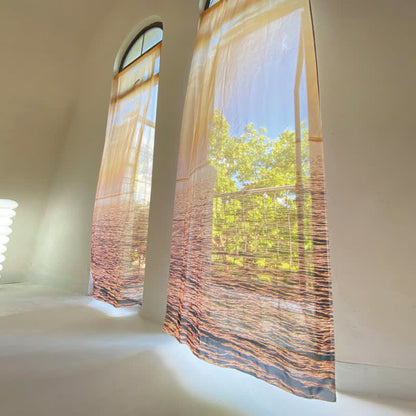 Transparenter Chiffonvorhang „Orange Lake“