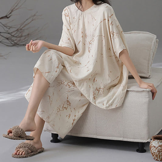 Lockeres, weiches Loungewear-Set aus Bambusfaser