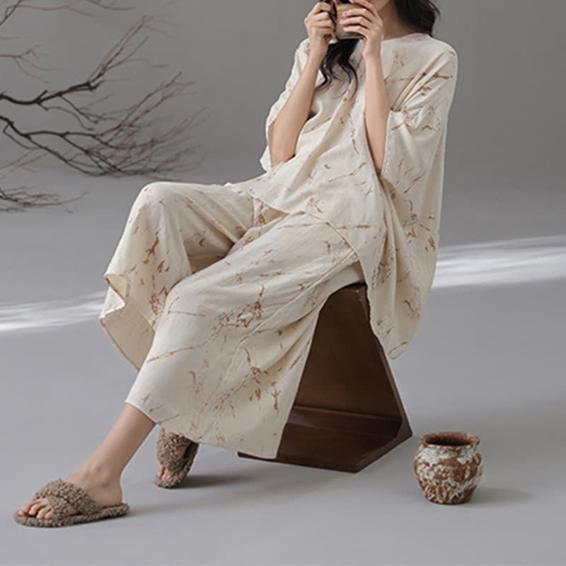 Lockeres, weiches Loungewear-Set aus Bambusfaser