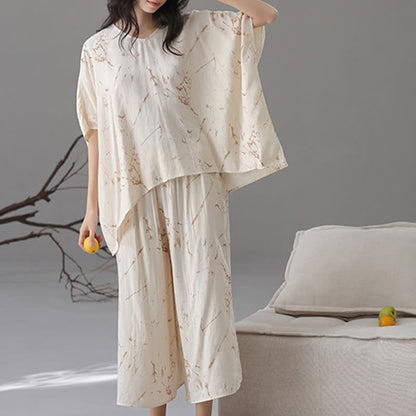 Lockeres, weiches Loungewear-Set aus Bambusfaser