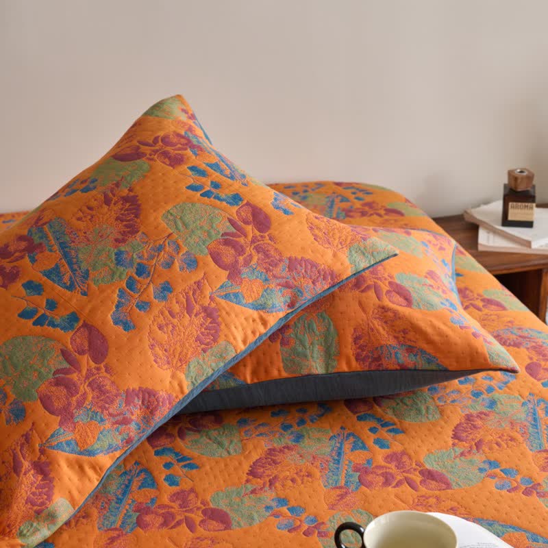 Atmungsaktives Spannbettlaken aus garngefärbter Jacquard-Baumwollgaze
