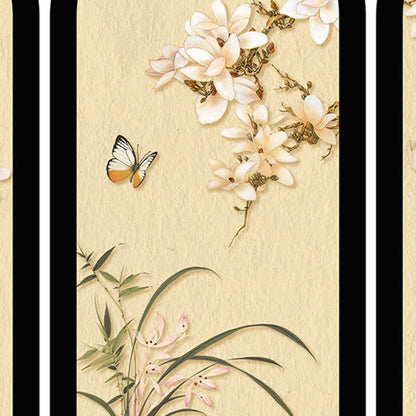 Faltbares dekoratives Schreibtisch-Ornament mit Blumenvogel