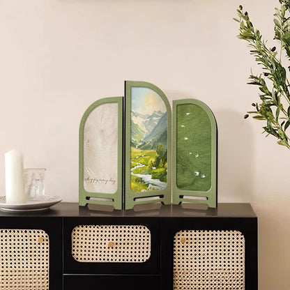 Faltbares Desktop-Ornament mit pastoraler Landschaft
