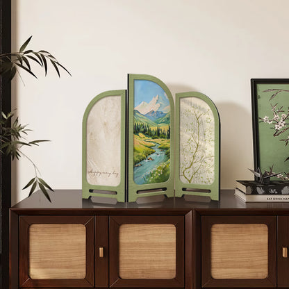 Faltbares Desktop-Ornament mit pastoraler Landschaft