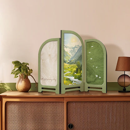 Faltbares Desktop-Ornament mit pastoraler Landschaft