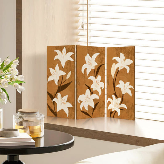 Faltbares Desktop-Ornament aus floralem Acryl