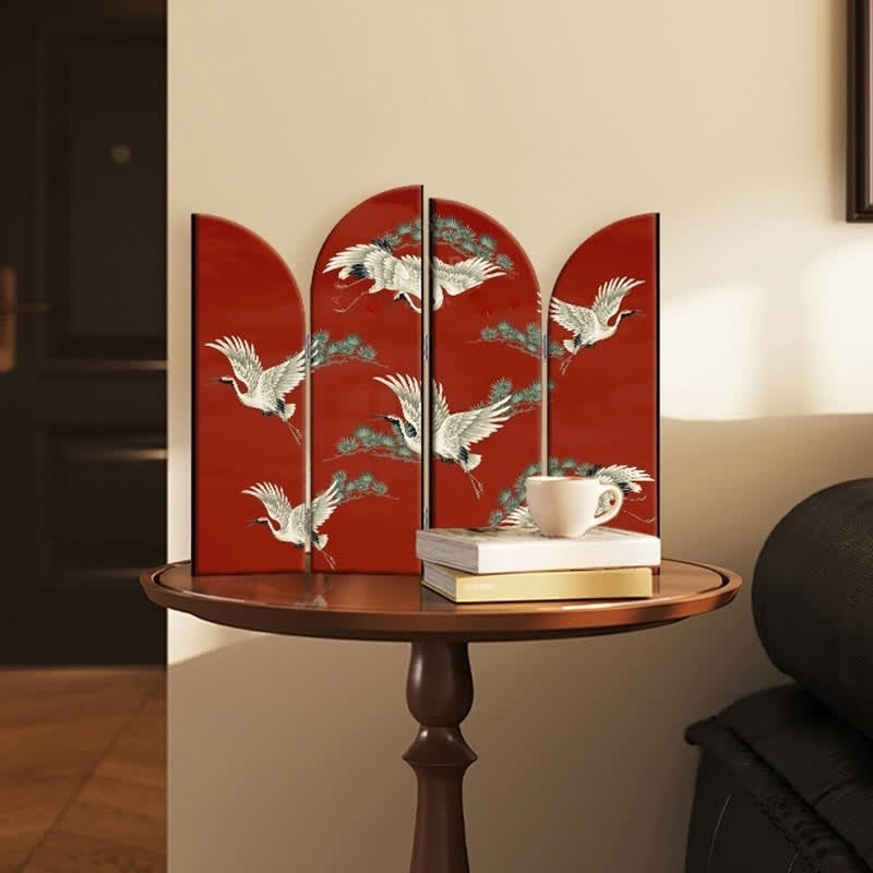Faltbares Desktop-Ornament „Rural Mandschurenkranich“