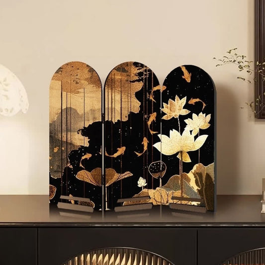 Faltbares Schreibtischornament aus Holz im Vintage-Stil