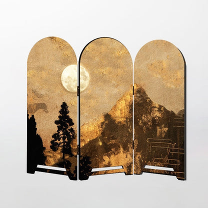 Faltbares Schreibtischornament aus Holz im Vintage-Stil