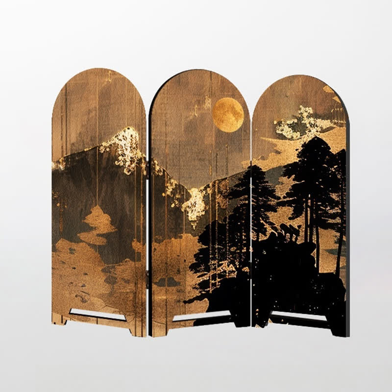 Faltbares Schreibtischornament aus Holz im Vintage-Stil