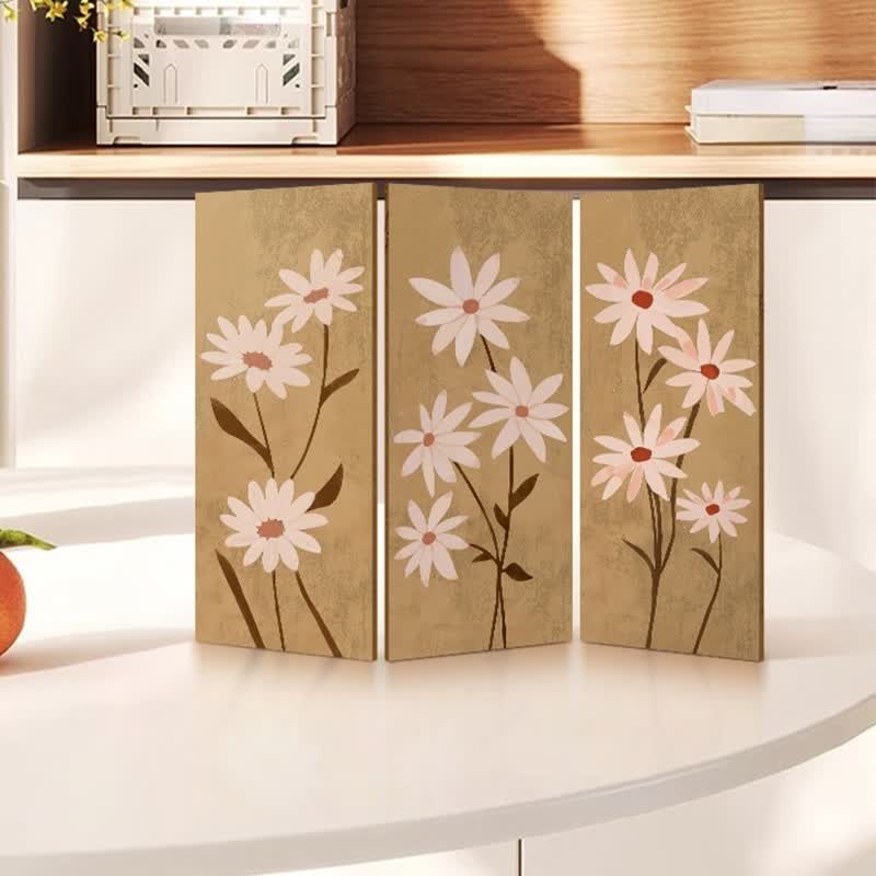 Faltbares Desktop-Ornament aus floralem Acryl