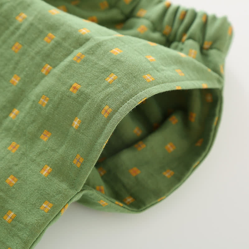 Weiches Pyjama-Set aus Baumwollgaze mit Knopfleiste