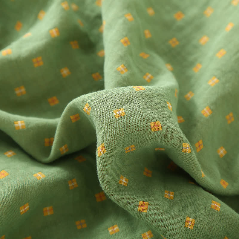 Weiches Pyjama-Set aus Baumwollgaze mit Knopfleiste