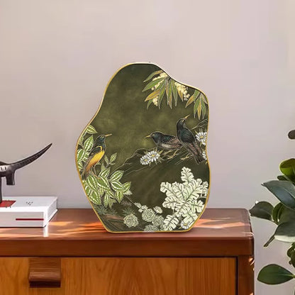 Florales Vogel-Desktop-Gemälde-Ornament