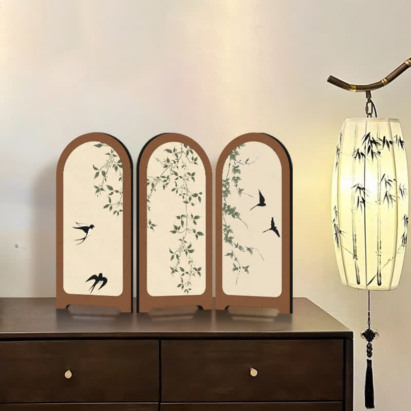 Faltbares Blumenvogel-Ornament für die Heimdekoration